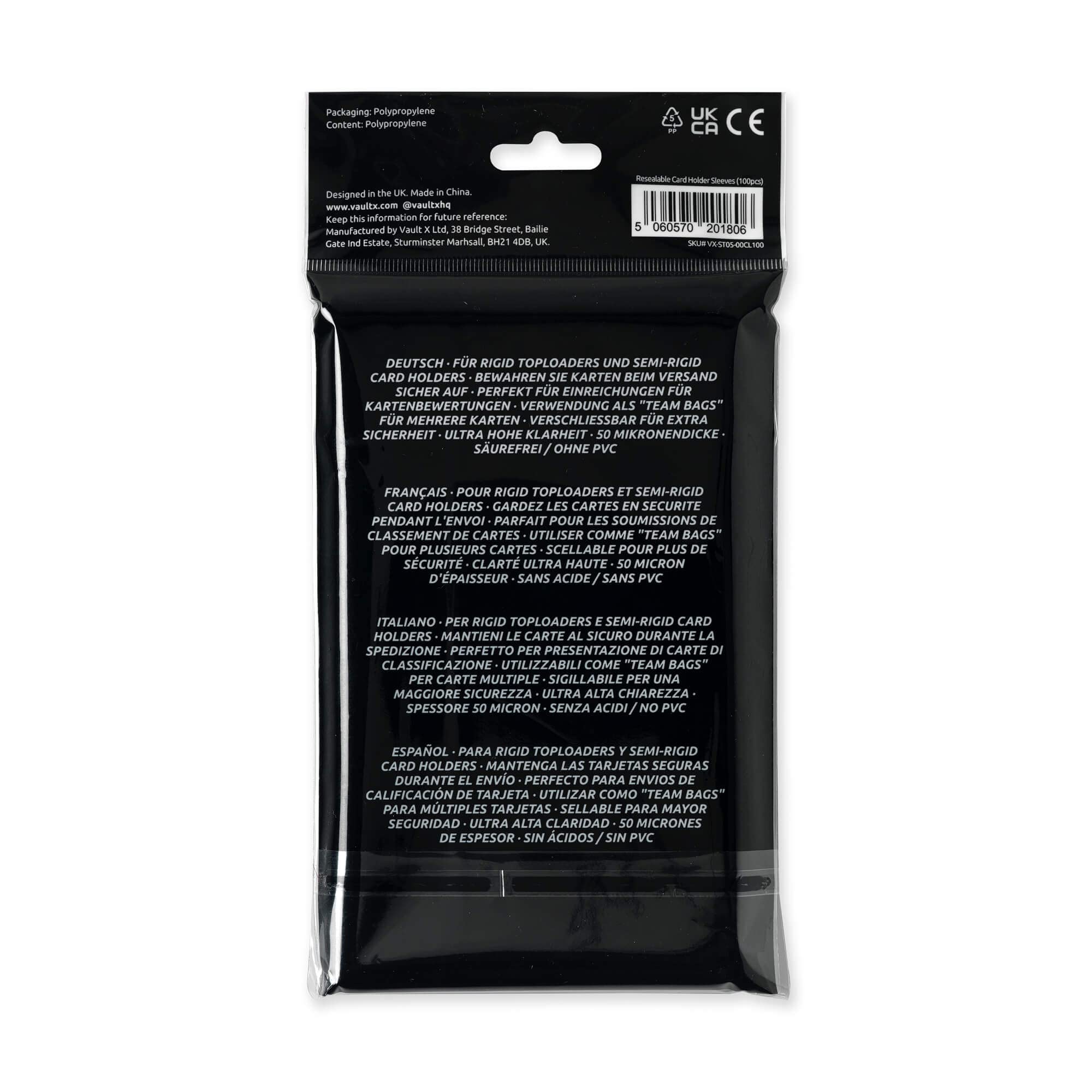 Vault X sleeves with sealable tab provide secure, mail-ready protection.