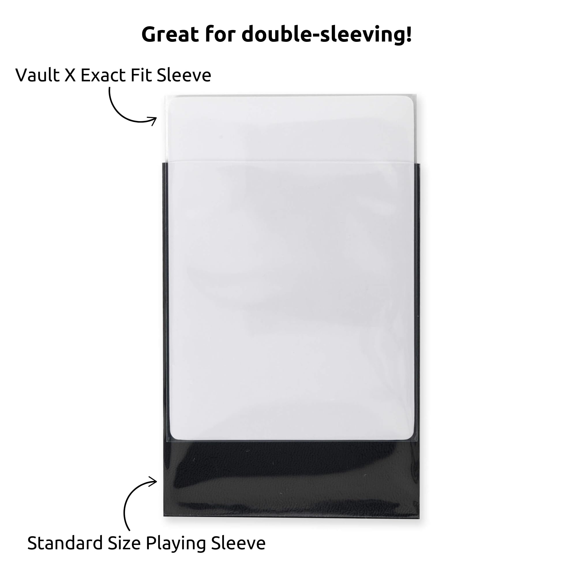 Vault X soft sleeves clear for everyday card storage.