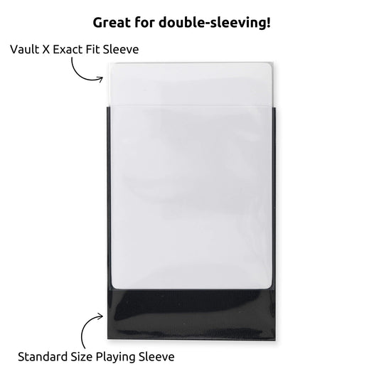 Vault X soft sleeves clear for everyday card storage.