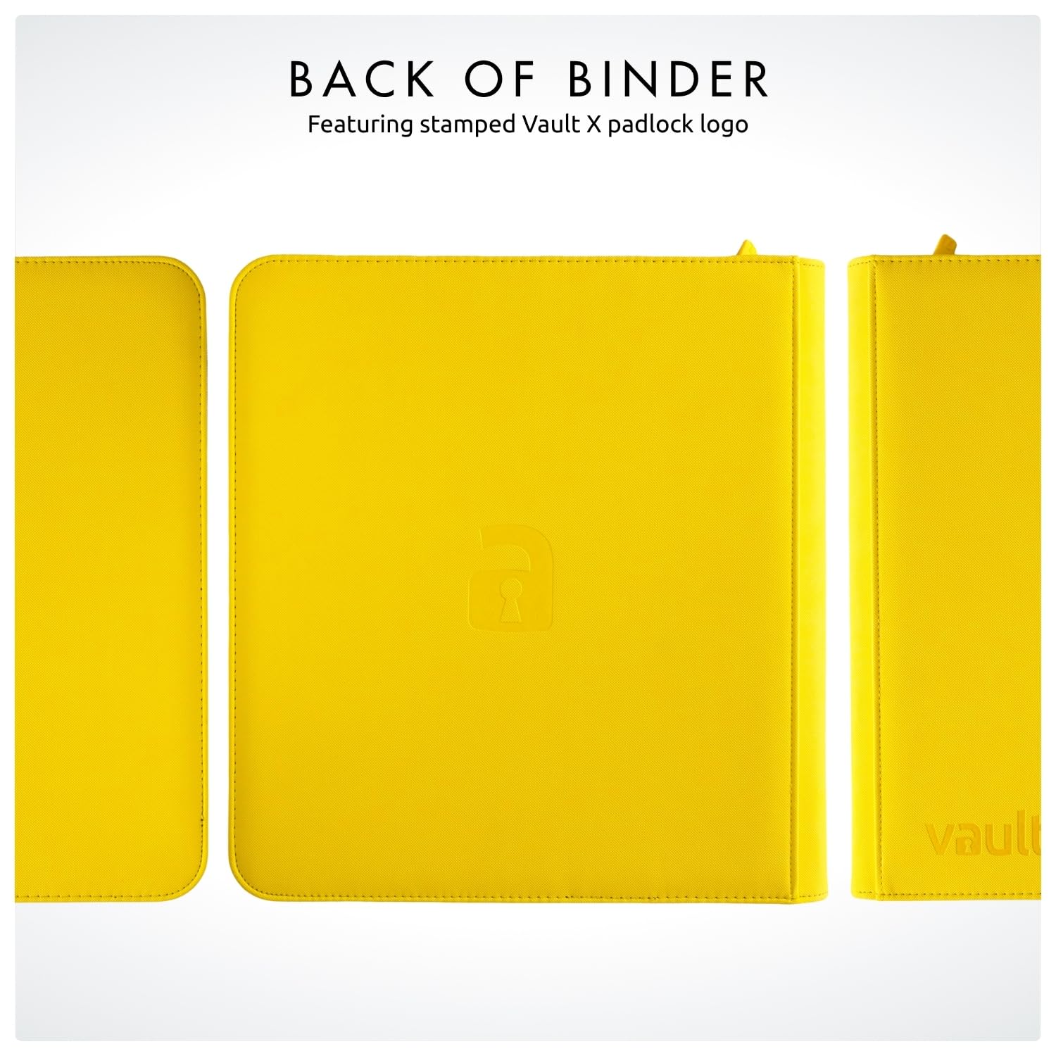 Binder compatible with standard sleeves for easy setup.