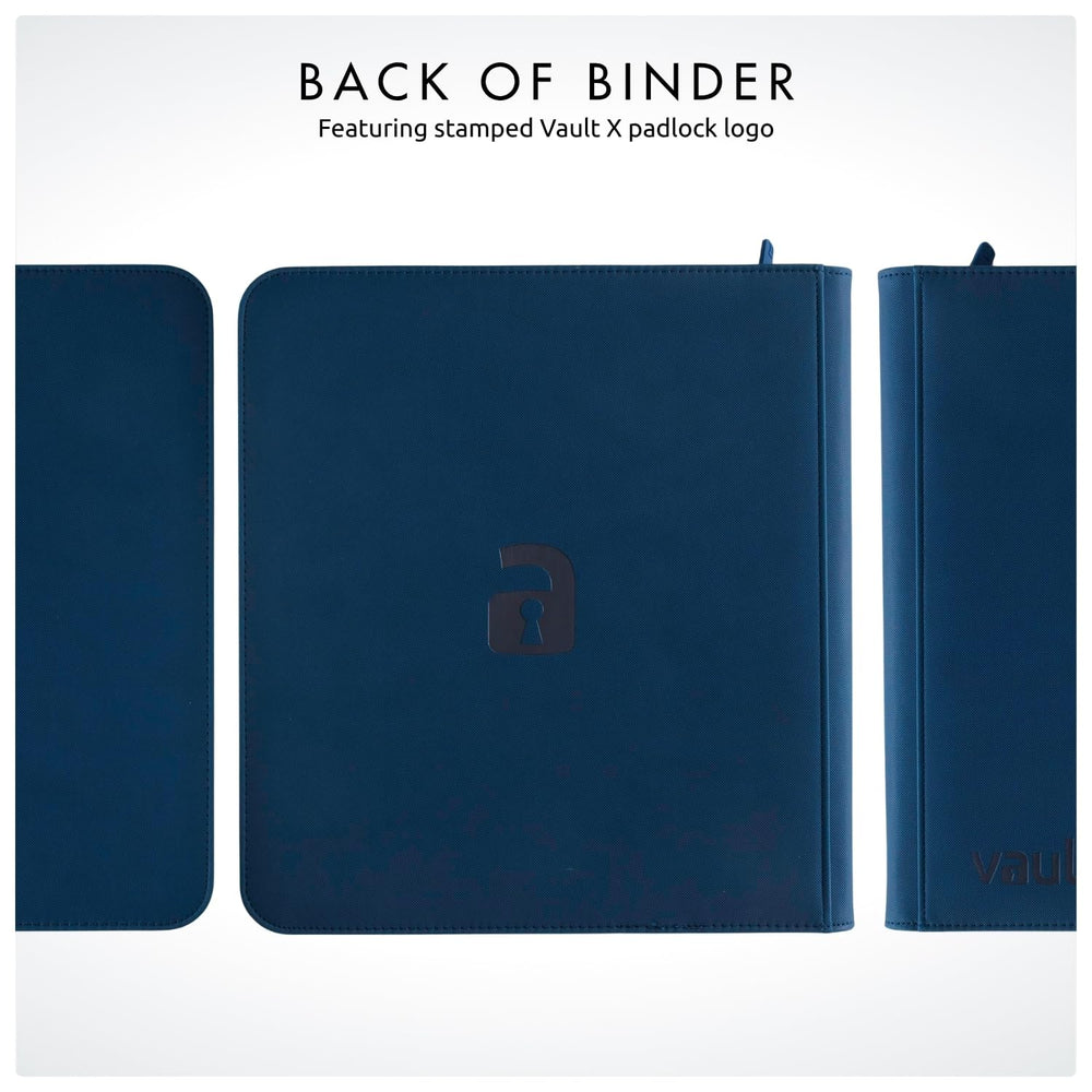 Vault X travel-ready blue binder for on-the-go storage