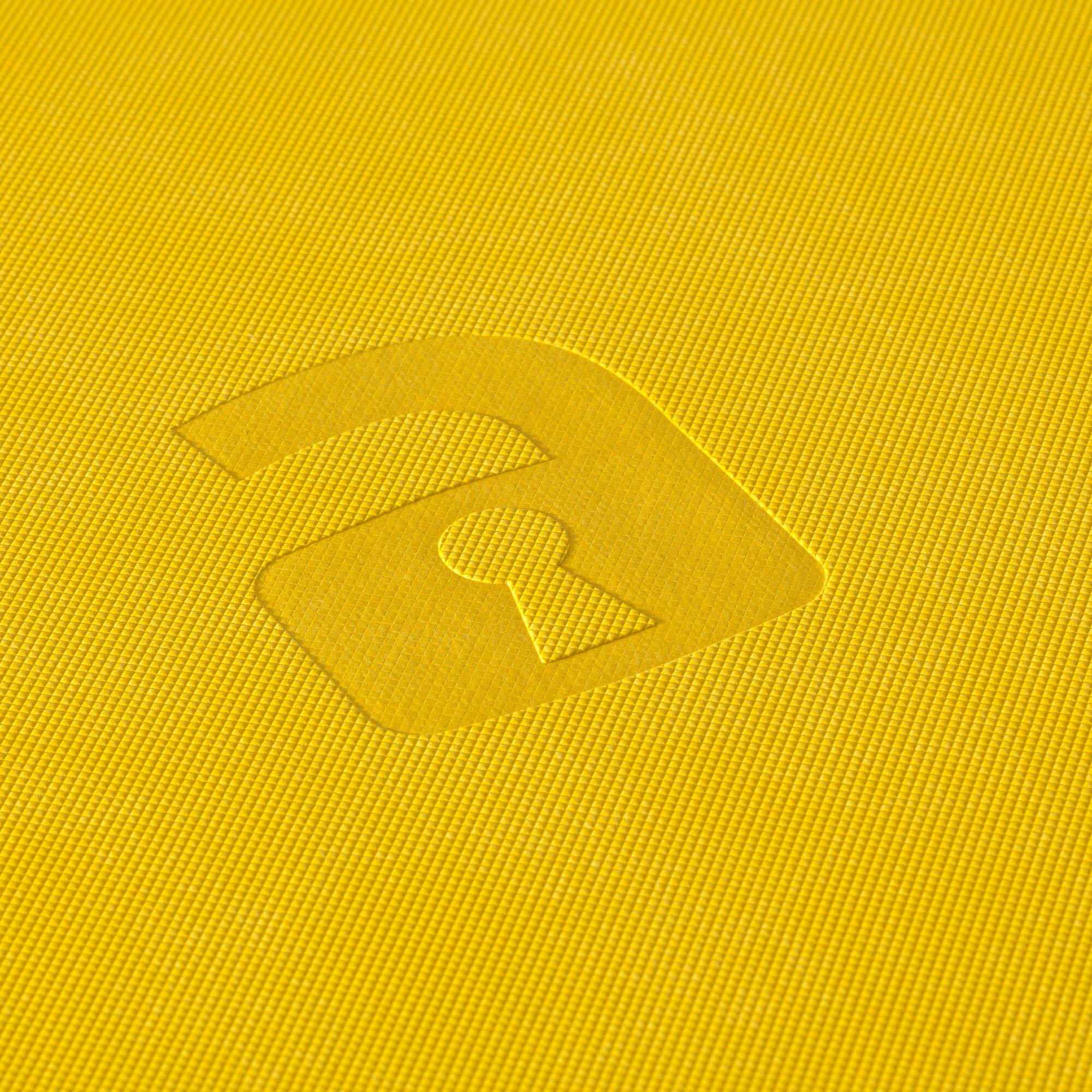 Vault X yellow binder on shelf adds bold, practical storage