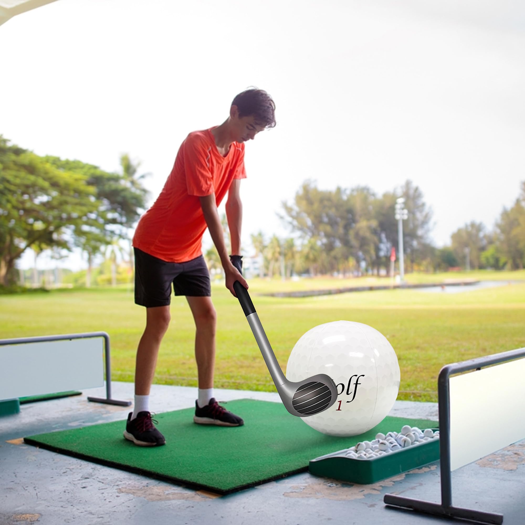 Vaulted Skulls & Co golf ball in pool setting for playful water games.