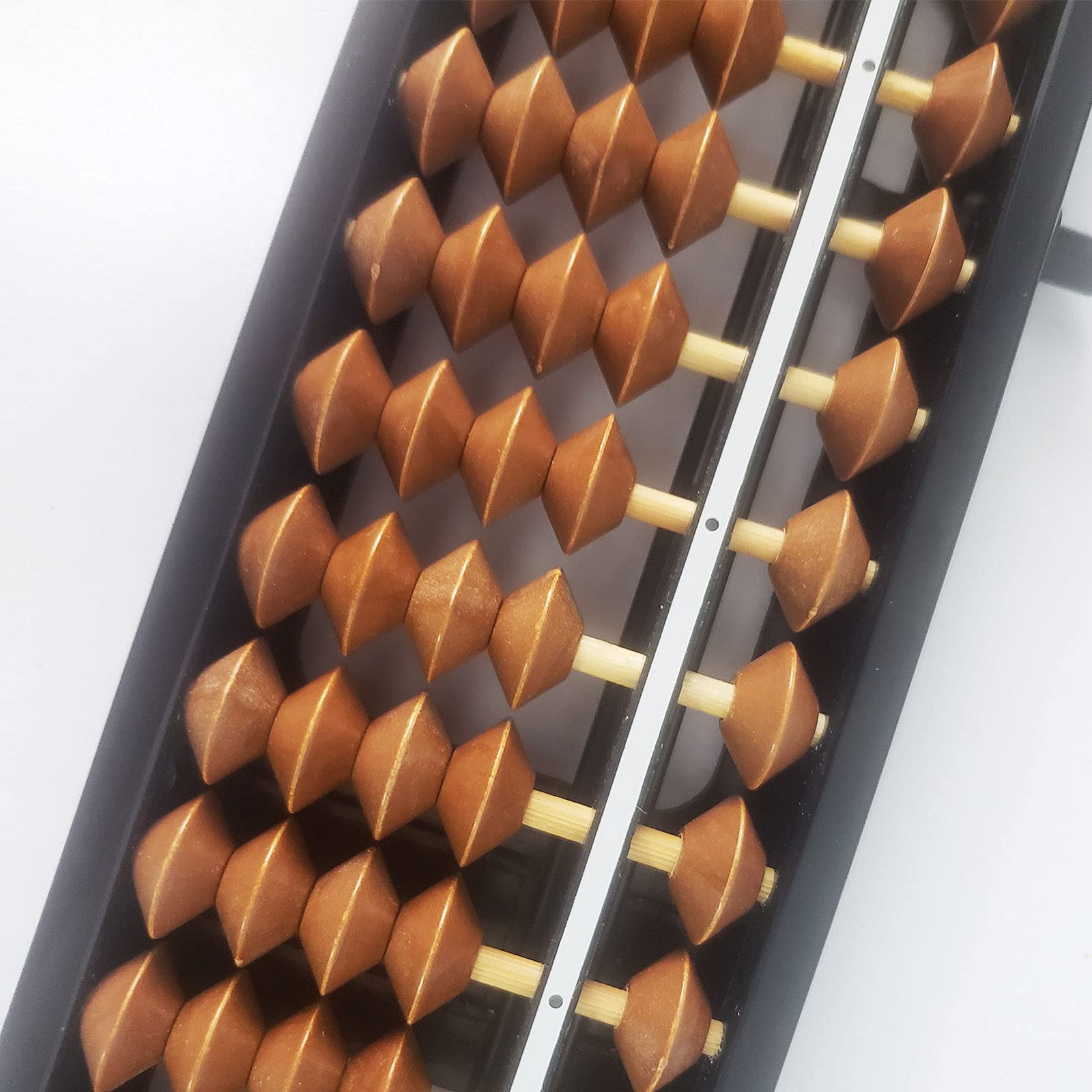 Vaupan Digit Standard Abacus reset button demonstrates quick calculation resets.