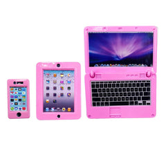 Vawuz pink smartphone miniature for dolls adds realism to scenes.