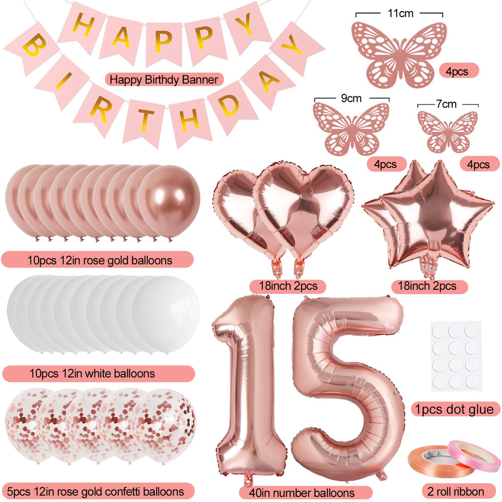 VBEOLLOV rose gold butterfly decorations add delicate whimsy