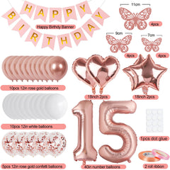 VBEOLLOV rose gold butterfly decorations add delicate whimsy