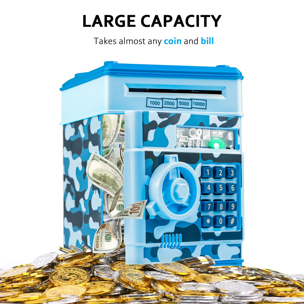 Vcertcpl ATM piggy bank coin slot for versatile coin collection and saving.
