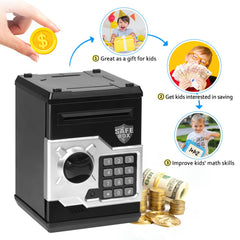 Vcertcpl ATM piggy bank door-open view emphasizes secure access and protection.