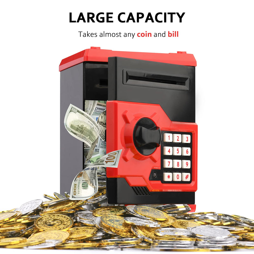 Vcertcpl ATM piggy bank open door revealing password protection