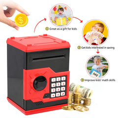 Vcertcpl ATM piggy bank red and black colors appealing to kids