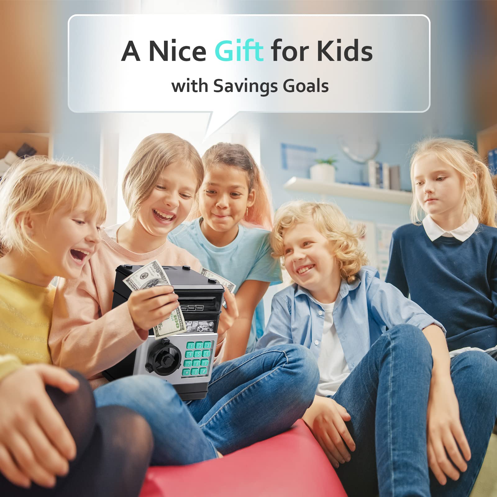 Vcertcpl colorful design of piggy bank ideal for kids' rooms