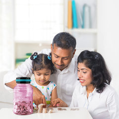 Vcertcpl piggy bank accepting all US coins for easy organization