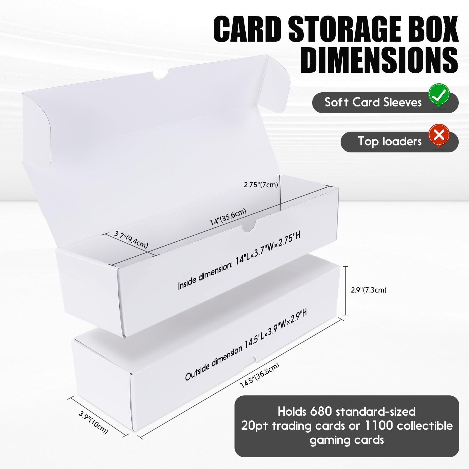 VCGMO storage box stack demonstrates space-saving capacity for collections.