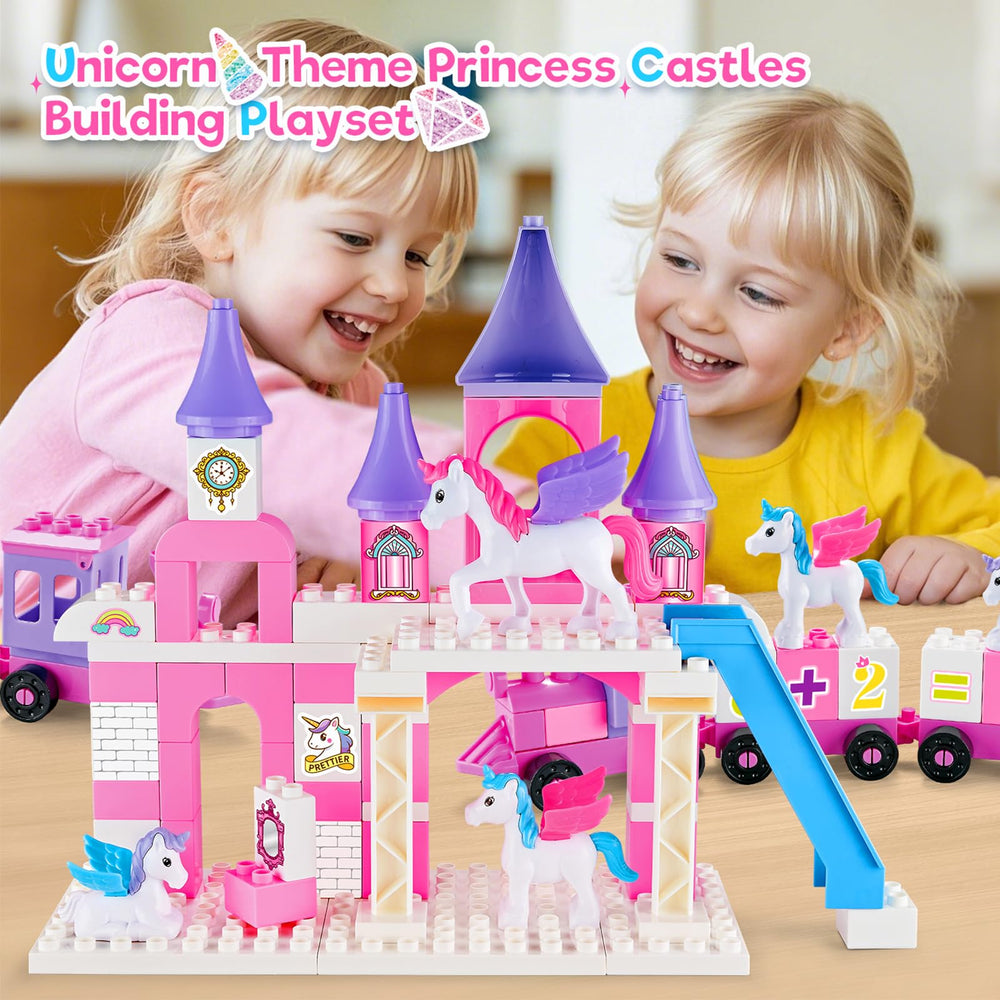 VConejo number train bricks support early counting during building sessions.