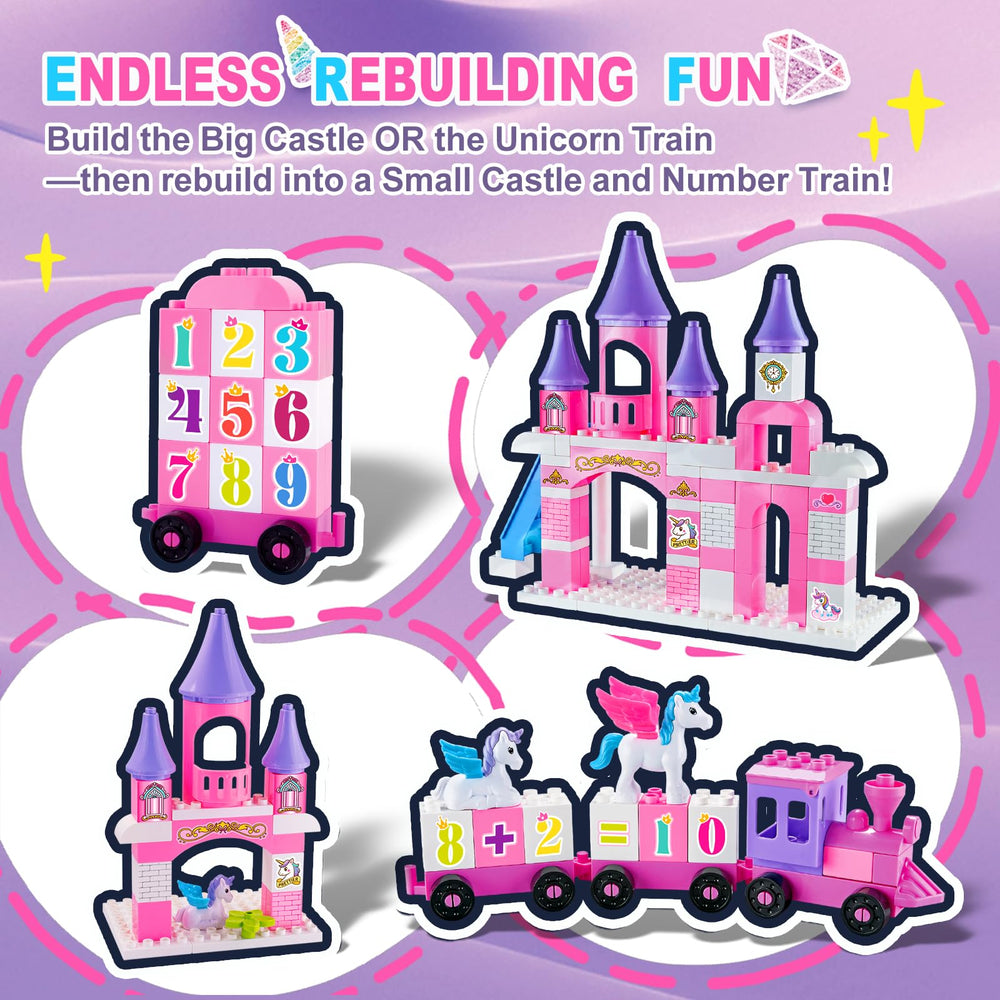 VConejo purple gemstone towers add vibrant details to castle scenes.