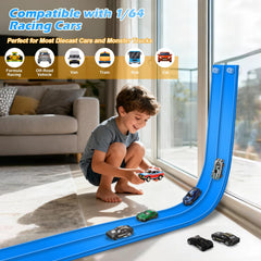 Vcsaq suction cups securing track to smooth surfaces for versatile mounting
