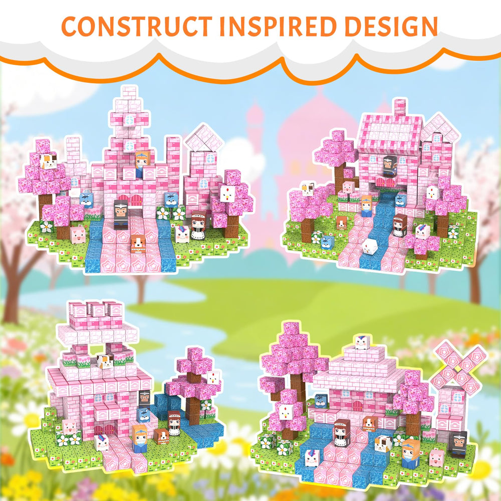 Kids build with Vdealen magnetic cubes, boosting focus and hands-on creativity.