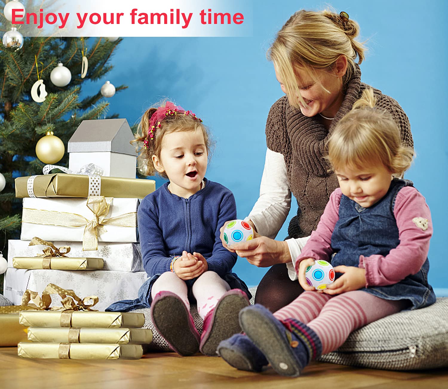 Vdealen Magic Rainbow Puzzle Ball colorful balls for engaging challenges
