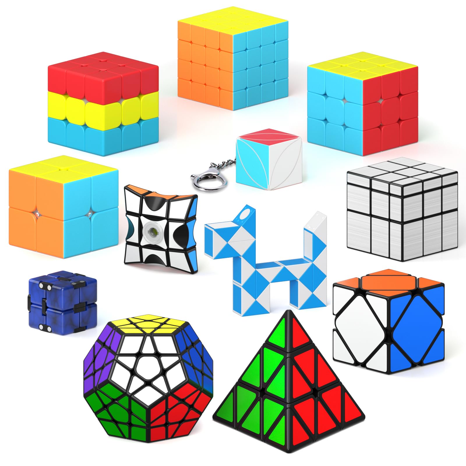 Vdealen 2x2 speed cube for fast, smooth turning and portable fun.