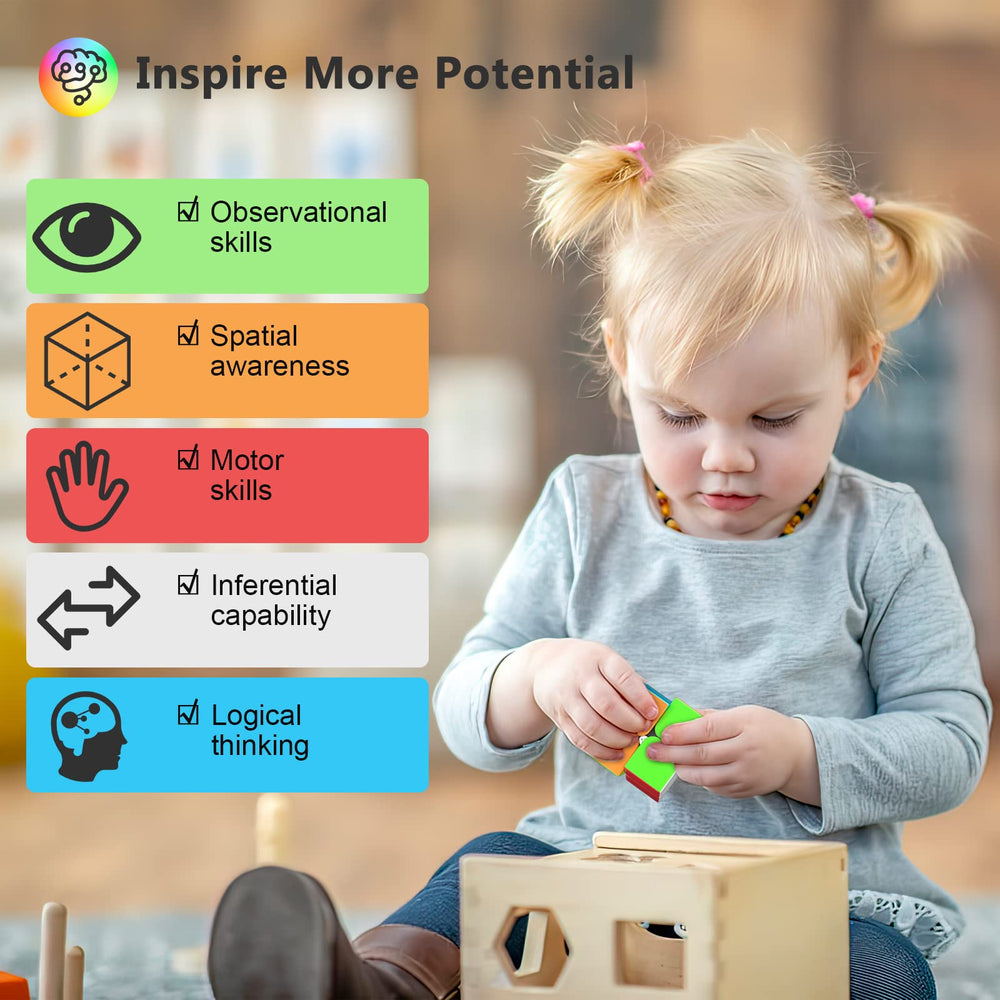 Vdealen dodecahedron magic cube for tactile exploration and focus.