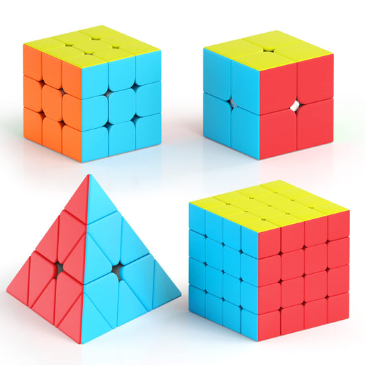 Vdealen speed cube set front view in stickerless design for fast, smooth turning