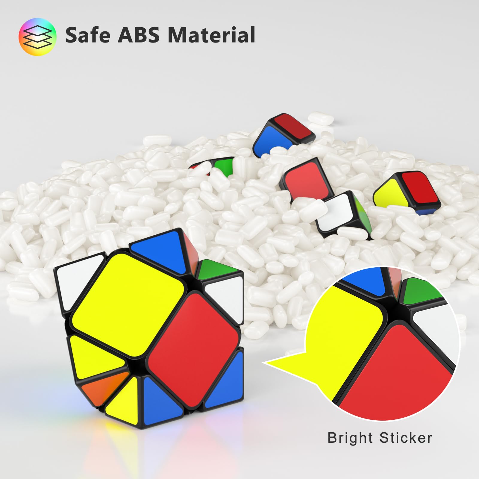 Vdealen pyramid puzzle cube for brain teasing challenges and tactile play.