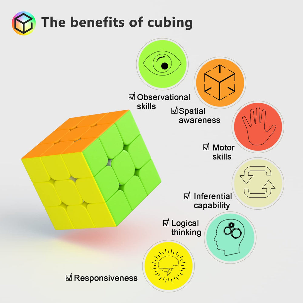 Vdealen standard-size 56mm cube easy to handle at home, school, or travel.