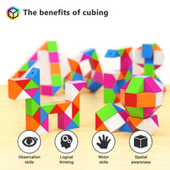 Vdealen twist puzzle 24 sections, versatile shapes spark imagination.