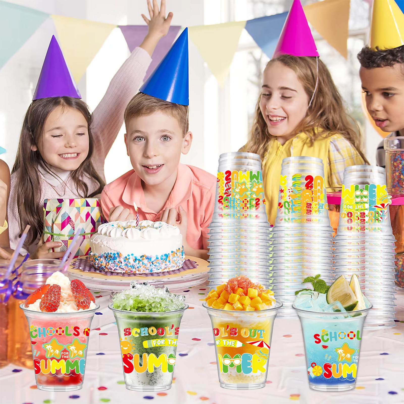 VDESFUEBY end-of-school cups pair with party decor to boost atmosphere.