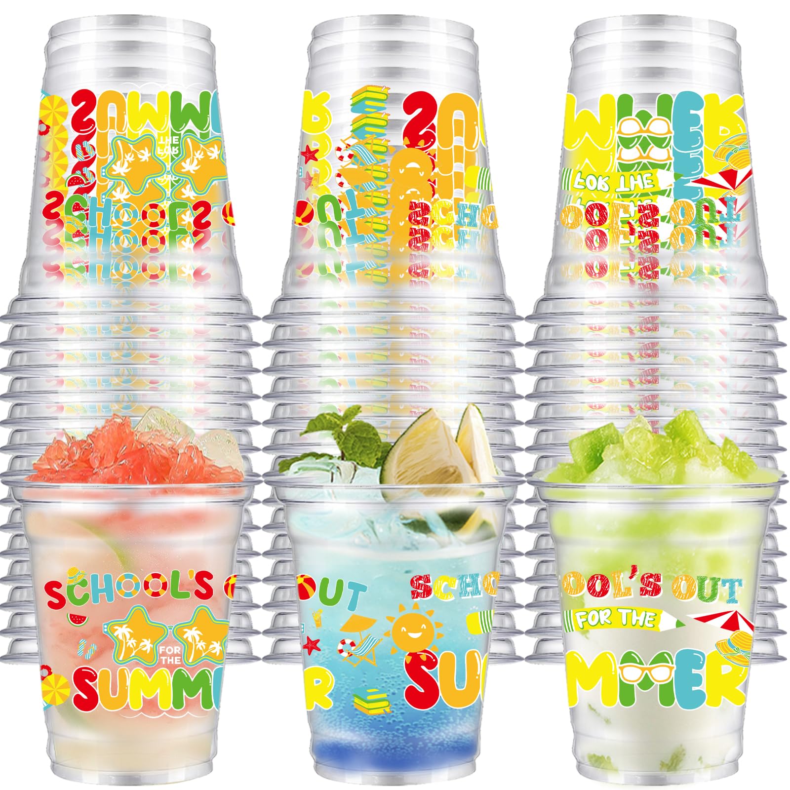 VDESFUEBY school’s out 12oz cup pack ready for quick, mess-free classroom celebrations.