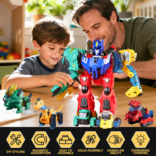 VEAIS Easy-Click Magnetic Connectors enable tool-free transitions for young builders.