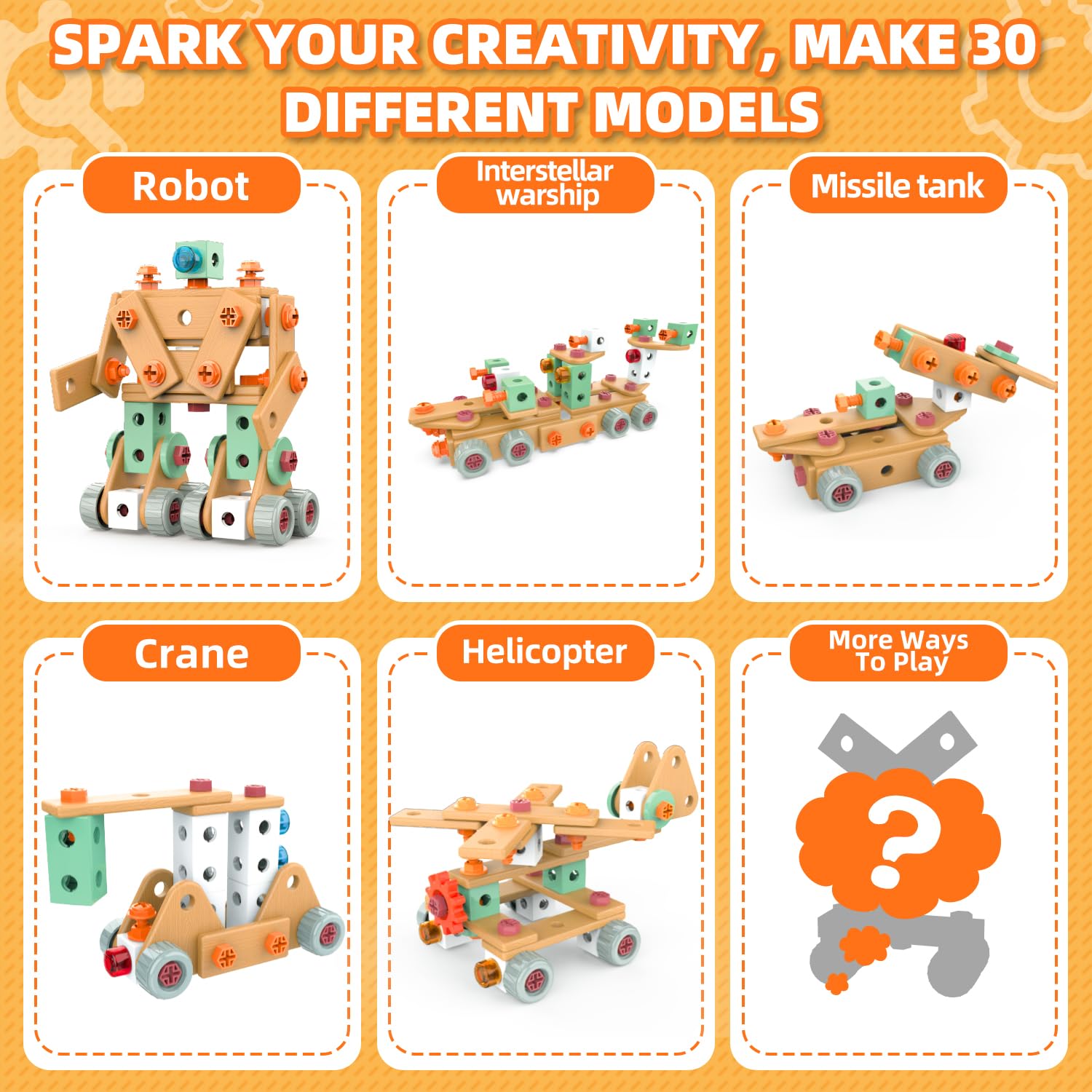 VEAIS STEM toys support early math, hand-eye coordination, and teamwork.