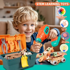 VEAIS Kids Tool Set blocks to boost creativity and spatial reasoning.