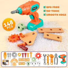 VEAIS Kids Tool Set safety features protect young builders during exploration.