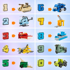 VEAIS number-toy transforming digits into a robot for hands-on STEM play.