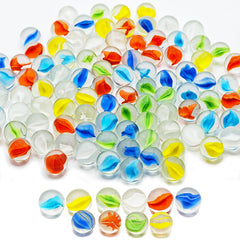 VEALIZUU glass marbles in six colors for vase fillers and decor ideas.