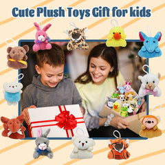 VEALIZUU dog mini plush keychain, cute companion for car seats and totes