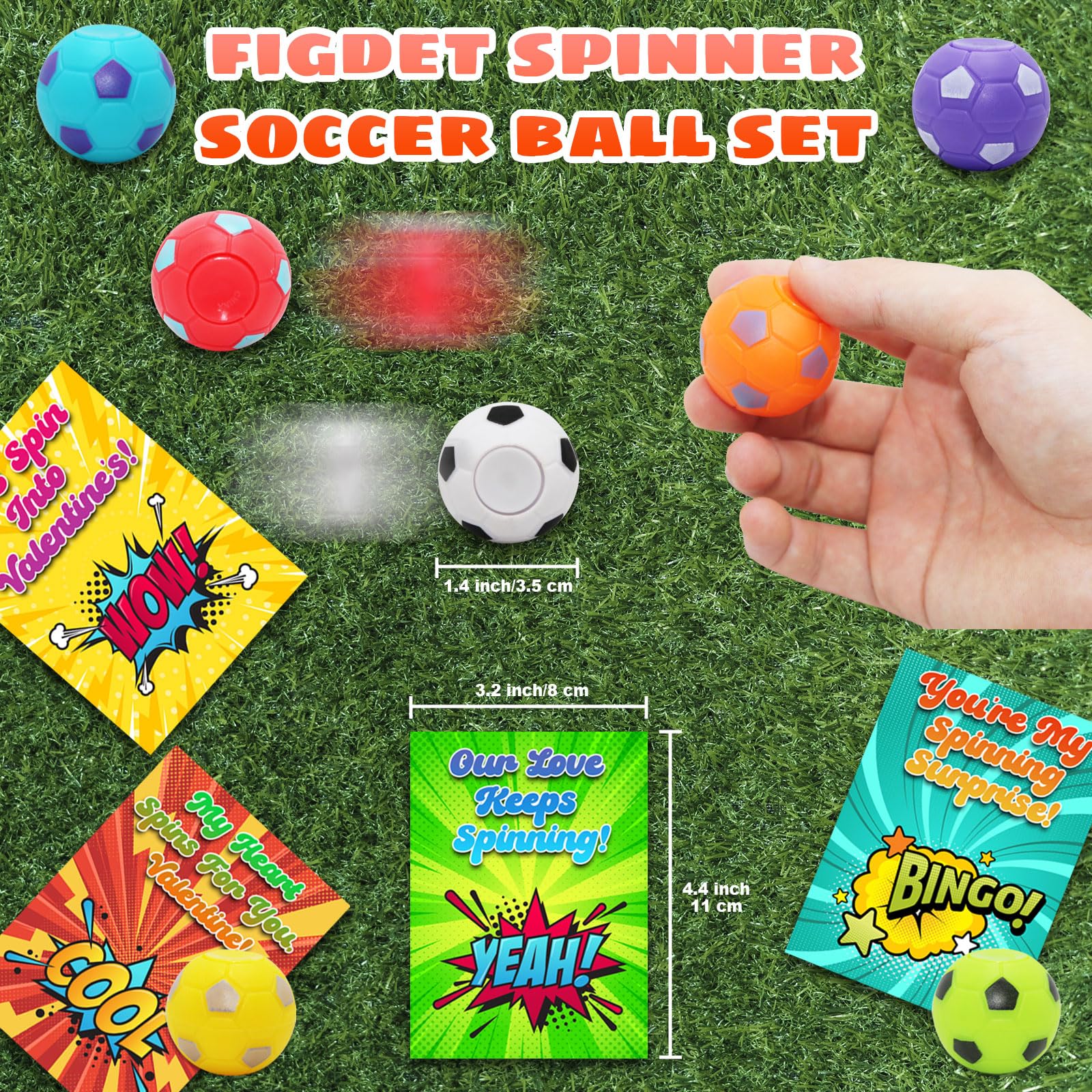 VEALIZUU mini spinner ball 1.2 inches for pocket-sized fun