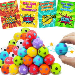 VEALIZUU valentines soccer ball pack for classroom gifts and party favors