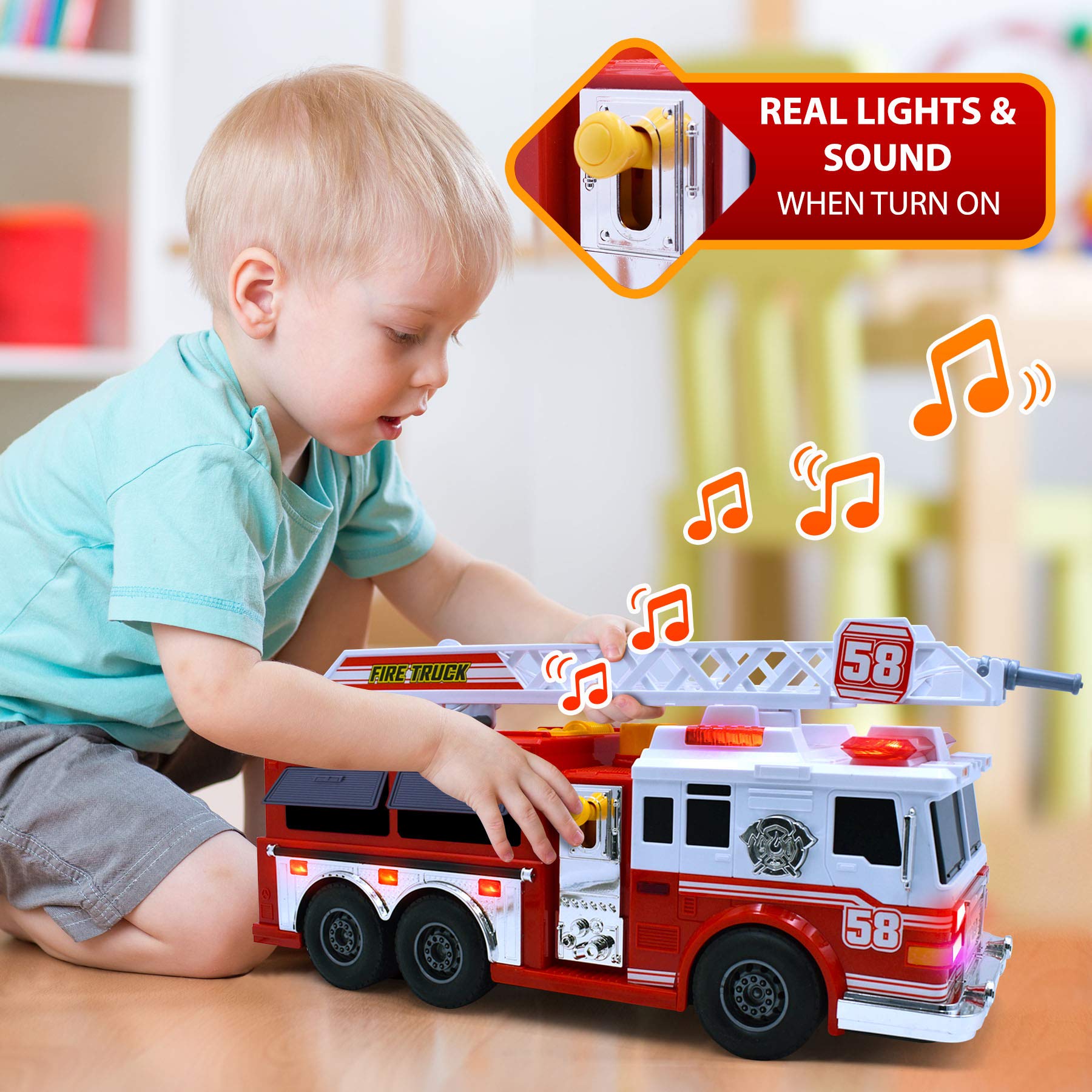 VEBO fire truck realistic design enhances immersive role-play