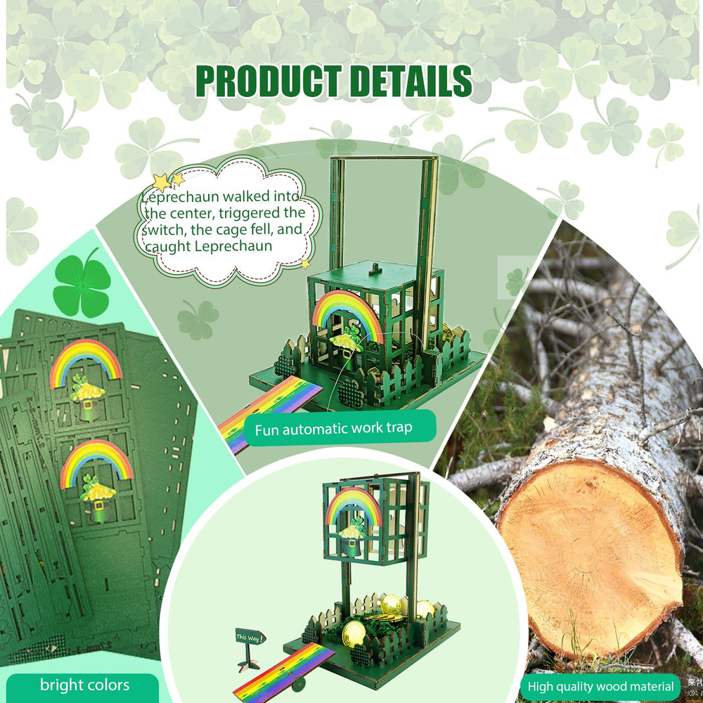 Vecacosic Leprechaun Trap Kit in use highlighting hands-on crafting activity.