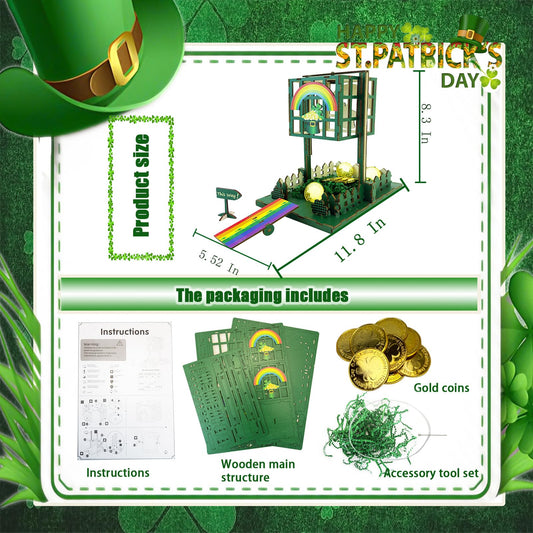 Vecacosic Leprechaun Trap Kit in use, children exploring the interactive trap.