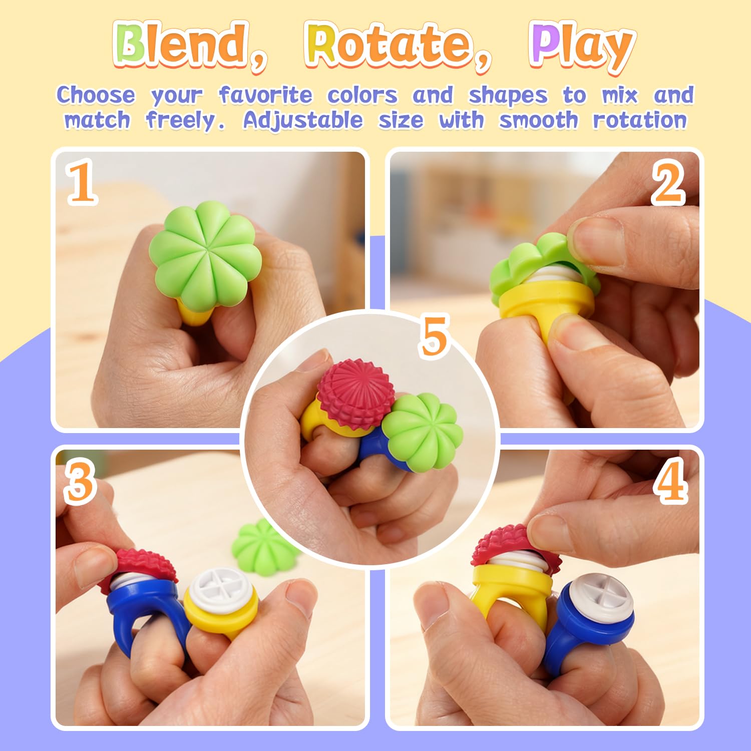 Vectronix fidget ring in hand demonstrates portable calm for classroom or commute.