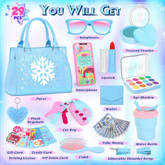 VEDALIO Frozen toys purse contents for imaginative play and organization