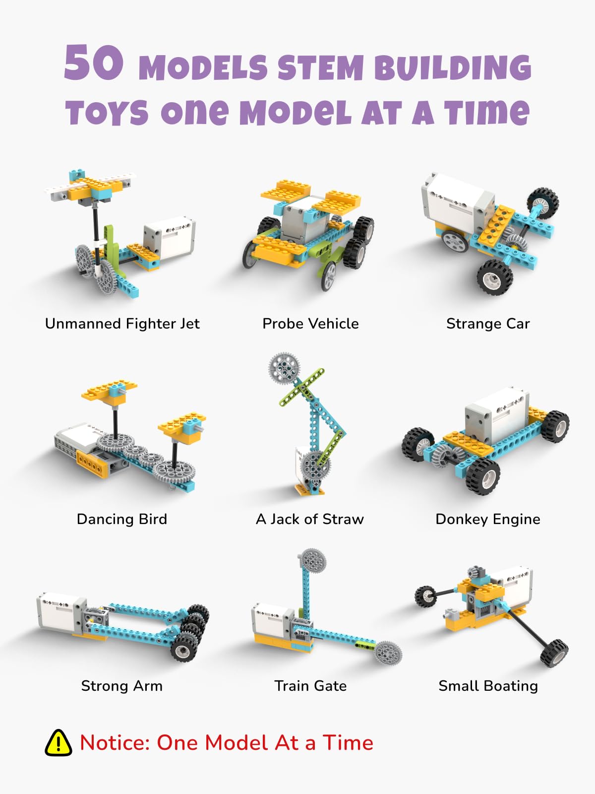 Veecafiodi 50-in-1 STEM kit attack robot with moving parts fuels creativity and engineering curiosity