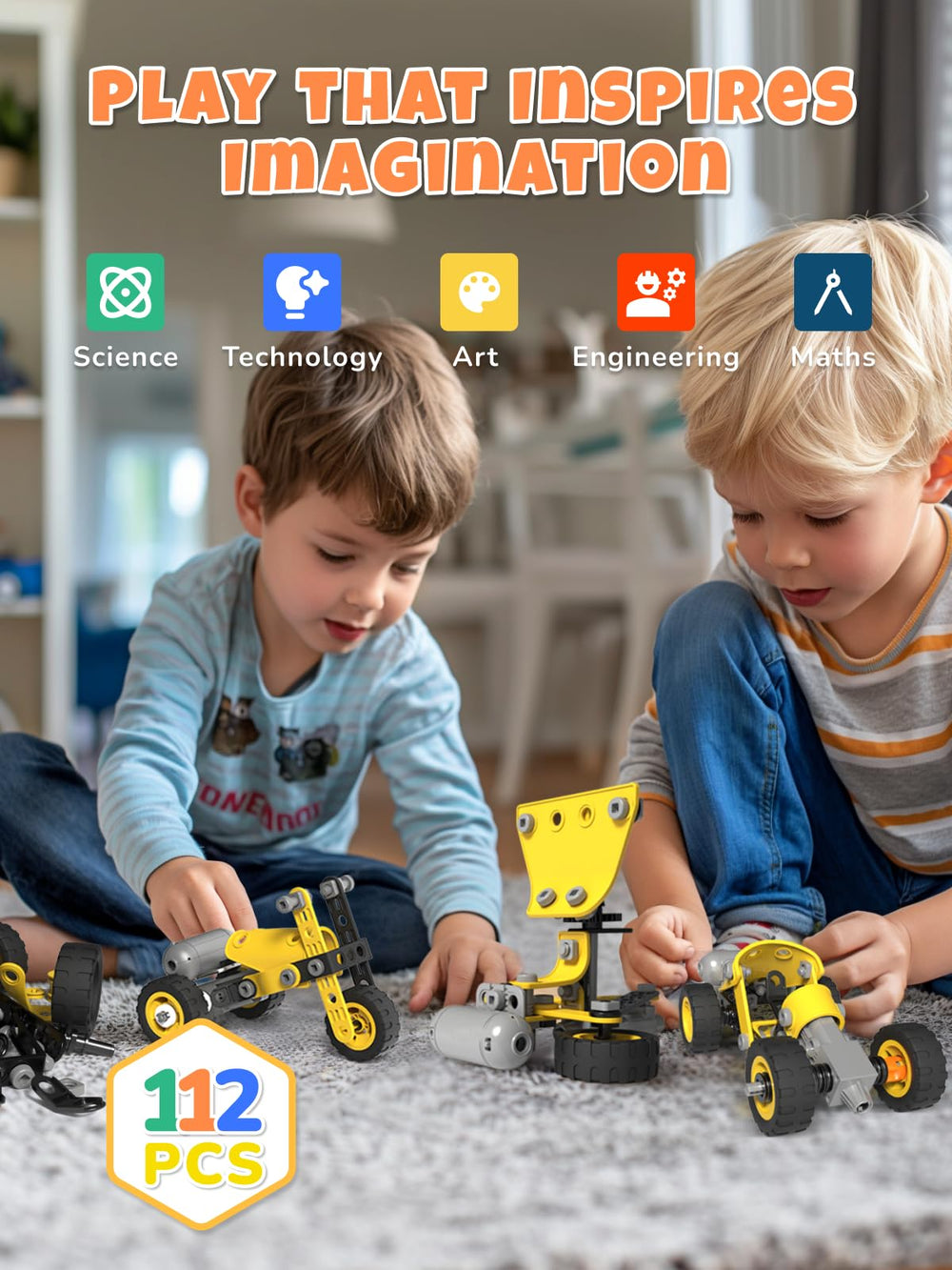 Veecafiodi instruction manual guiding kids through step-by-step model builds.