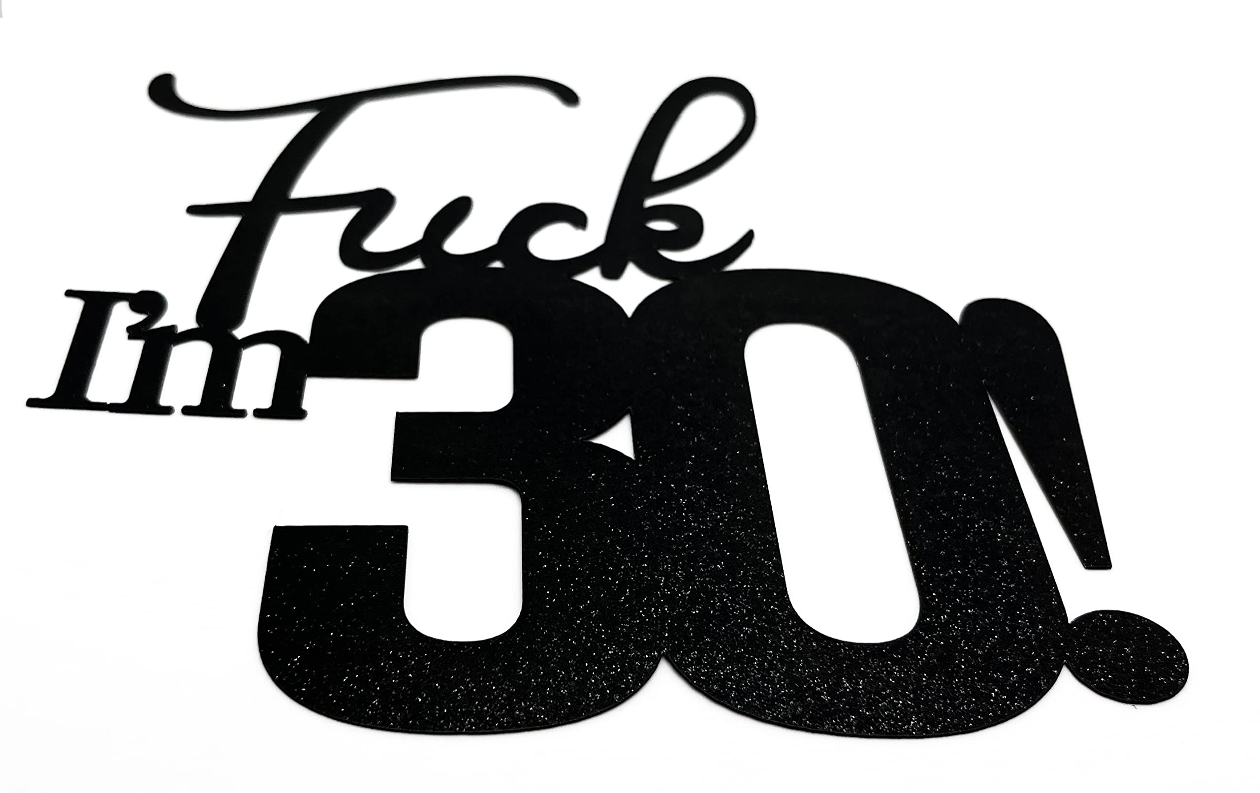 Veegood black glitter topper enhances photo-worthy celebrations