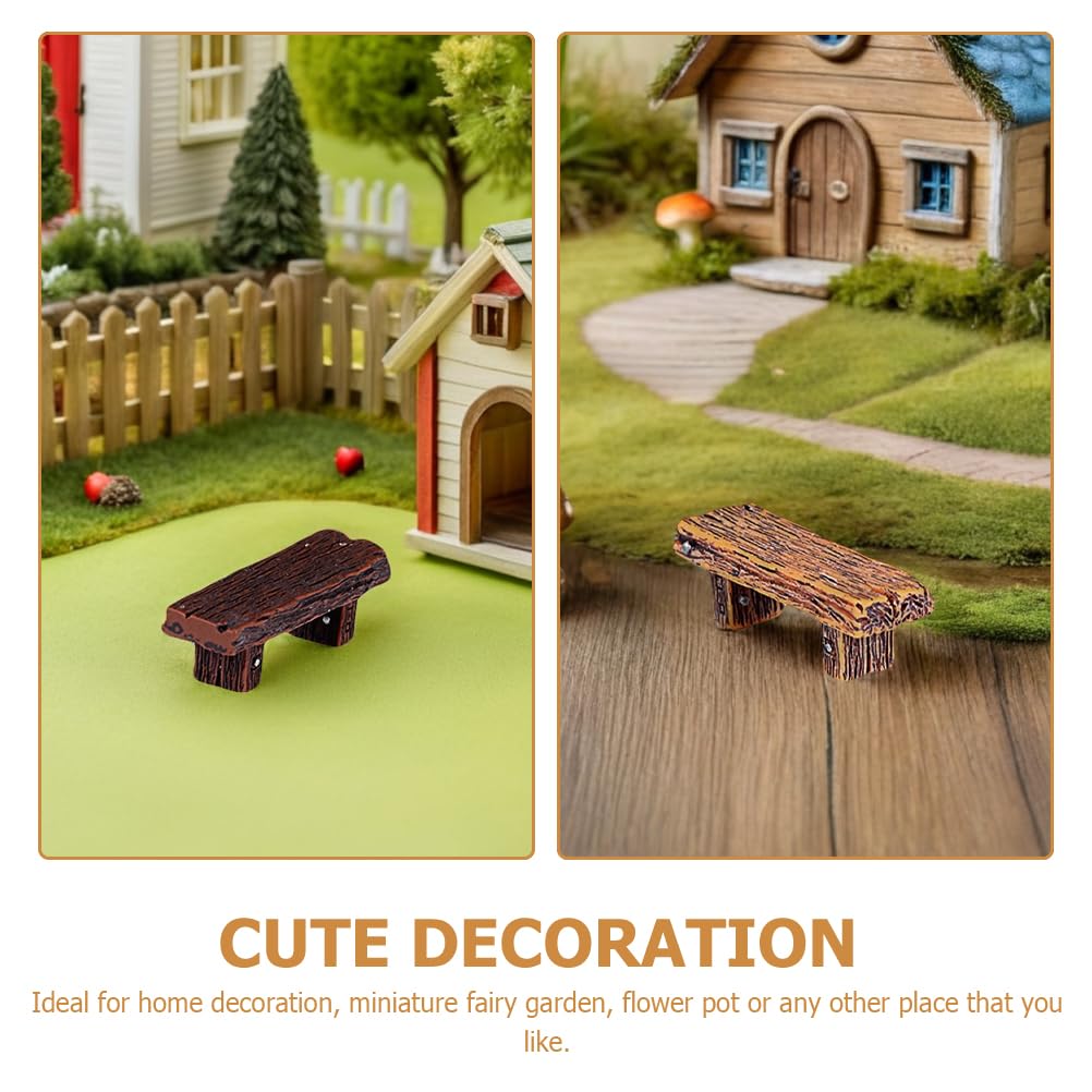 Veemoon mini resin wooden chair adds rustic charm to small displays