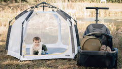 Veer Basecamp UPF50 canopy delivers shade across top and sides